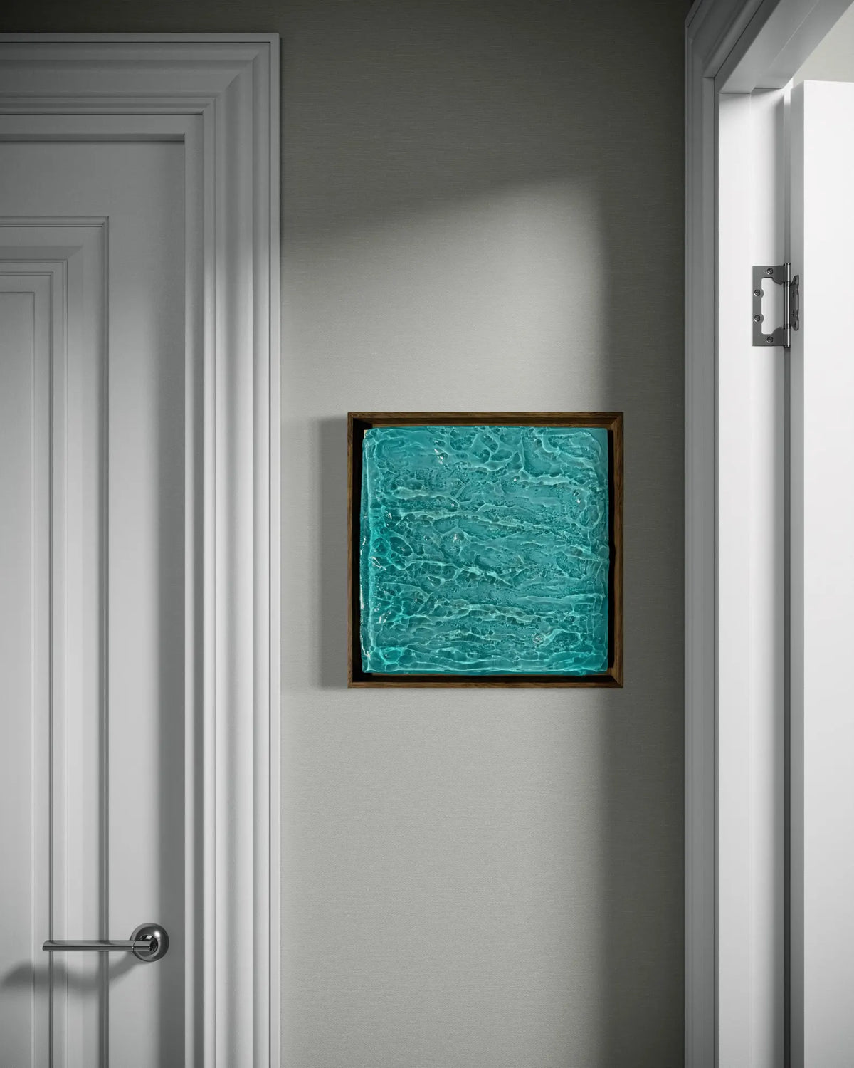 3D Ocean Art Schilderij – Luxe Handgemaakte Wanddecoratie