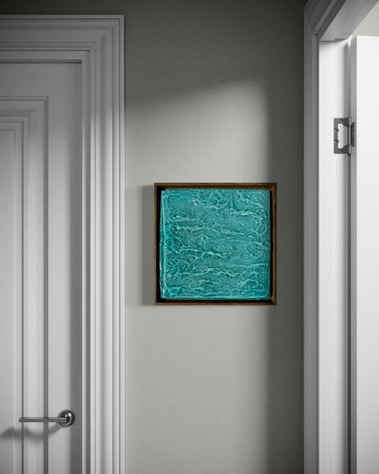 3D Ocean Art Schilderij – Luxe Handgemaakte Wanddecoratie
