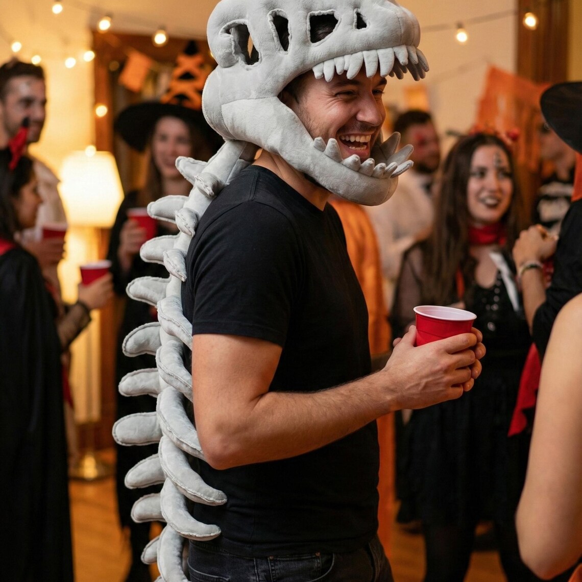 Dino Skelethelm – Zachte Verkleedhelm / Masker