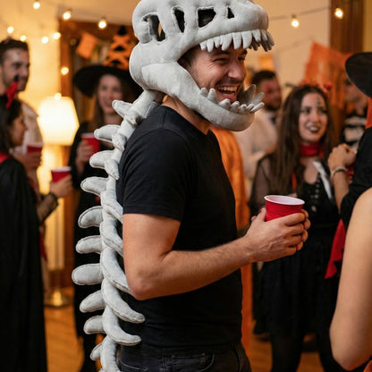 Dino Skelethelm – Zachte Verkleedhelm / Masker